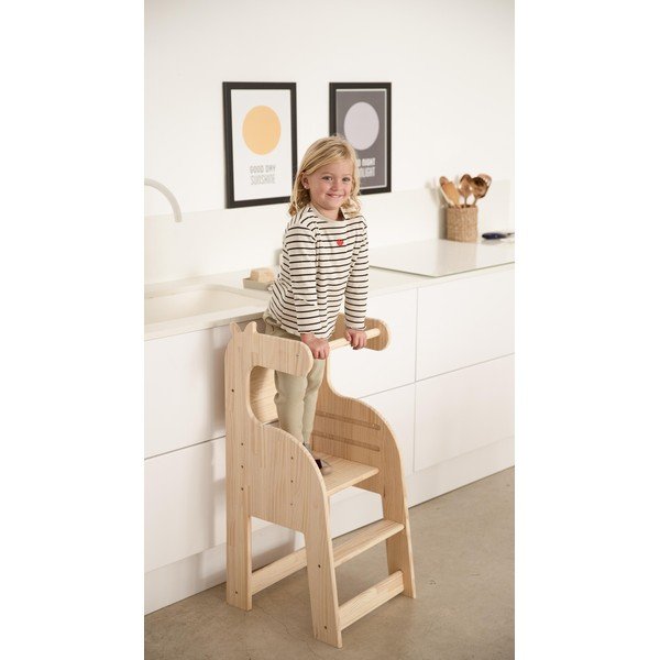 Detská stolička z masívnej borovice Little Nice Things Giraffe-image-3