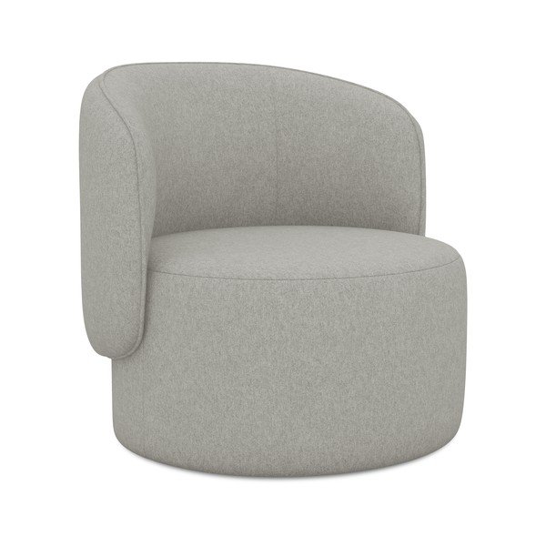 Svetlosivé kreslo Ipo – Makamii