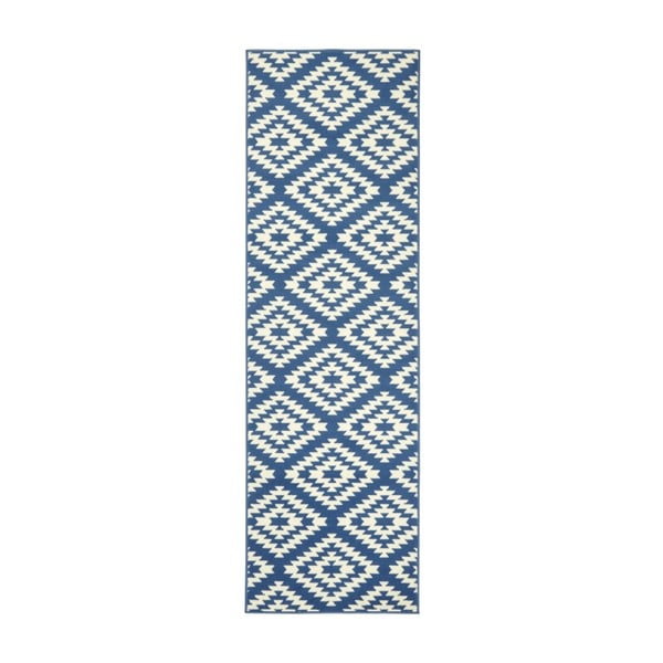 Modro-biely behúň Hanse Home Jenny, 80 × 400 cm