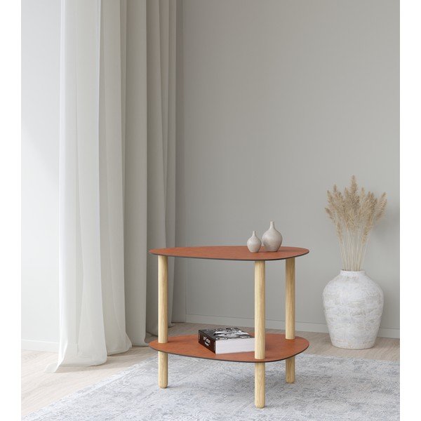 Odkladací stolík 44x45 cm Curve L Bull – LIND DNA-image-1