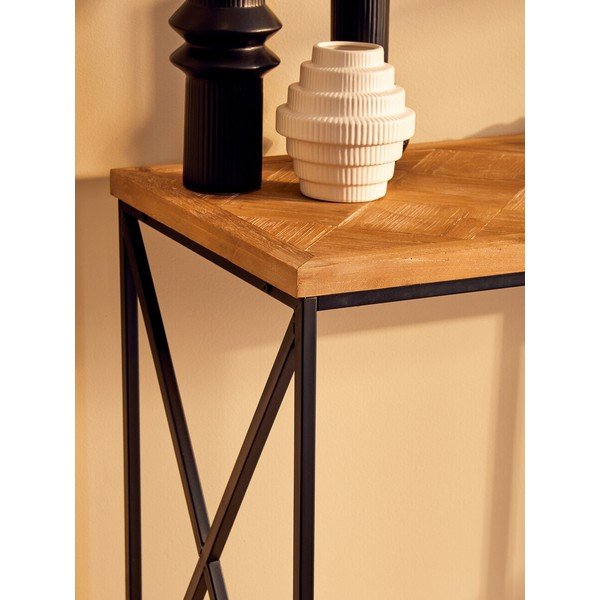 Konzolový stolík z jedlového dreva v prírodnej farbe 48x120 cm Kickford – Premier Housewares-image-4