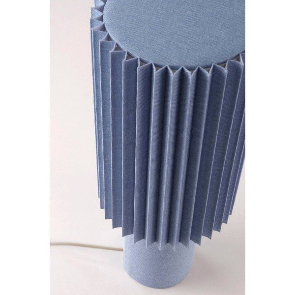 Modrá ľanová stolová lampa (výška  45 cm) Harriet – Jotex-image-4