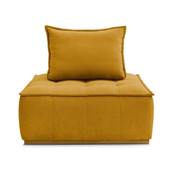 Ženilkové kreslo v horčicovej farbe Elisa – Bobochic Paris-image-3