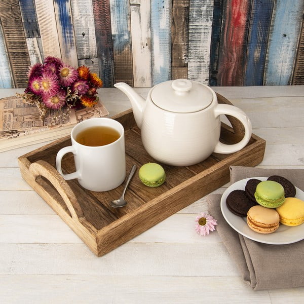 Servírovací drevený podnos 20.5x30.5 cm Mango – Orion-image-1