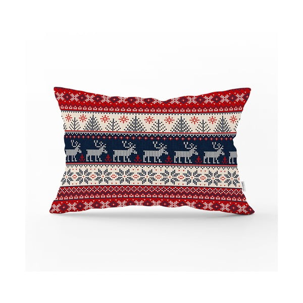 Vianočná obliečka na vankúš Minimalist Cushion Covers Blue Nordic, 35 x 55 cm