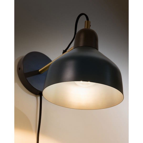 Nástenné svietidlo v petrolejovej farbe Olimpia – Kave Home-image-3