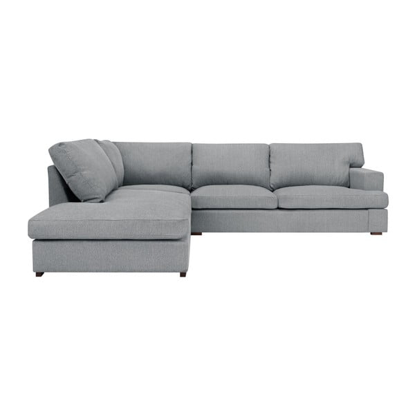 Sivá rohová pohovka Windsor & Co Sofas Daphne, ľavý roh