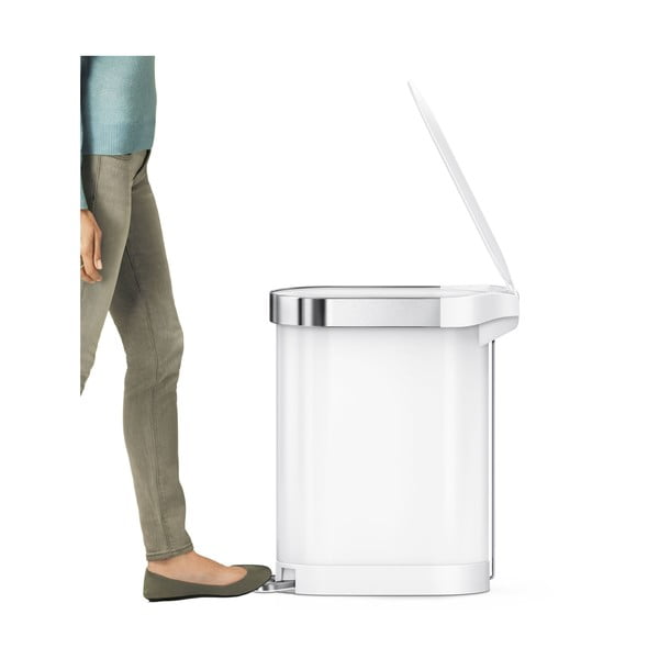 Pedálový oceľový odpadkový kôš 45 l - simplehuman-image-4