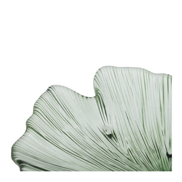 Sklenená dekoratívna tácka 16x17 cm Gingko – Ixia-image-4