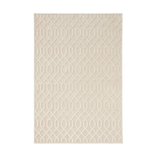 Krémovobiely koberec z viskózy Mint Rugs Caine, 120 × 170 cm