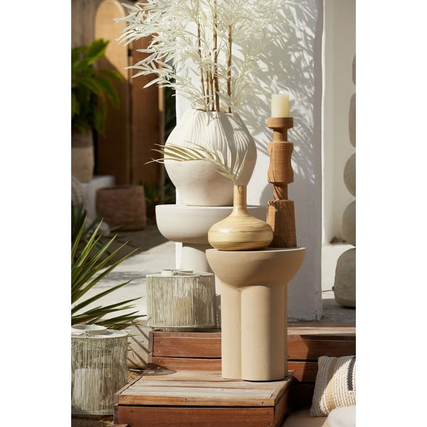 Kovový okrúhly odkladací stolík ø 46 cm Mikola – Light & Living-image-1