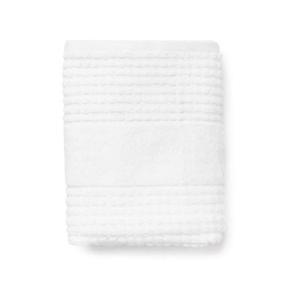 Biela froté osuška z Bio bavlny 70x140 cm Check – JUNA-image-3