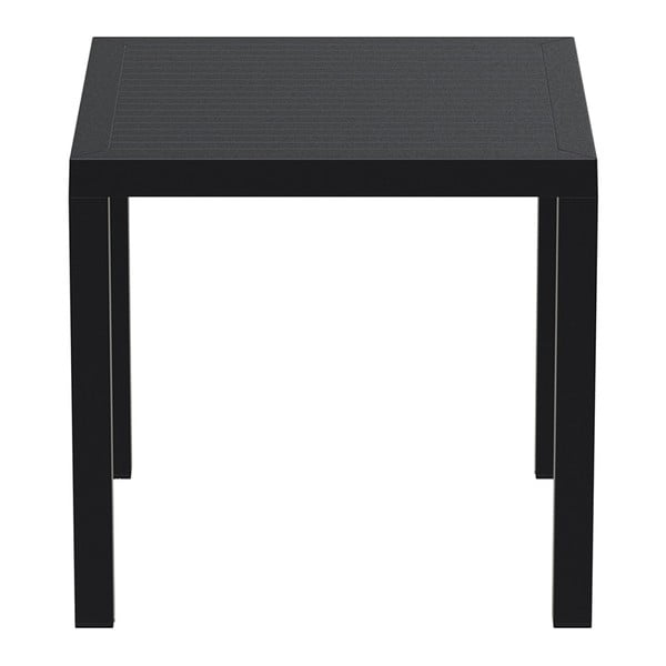 Čierny záhradný stôl Resol Arctic, 75 × 80 cm