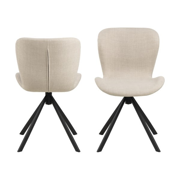 Krémové jedálenské stoličky v súprave 2 ks Batilda – Actona-image-2