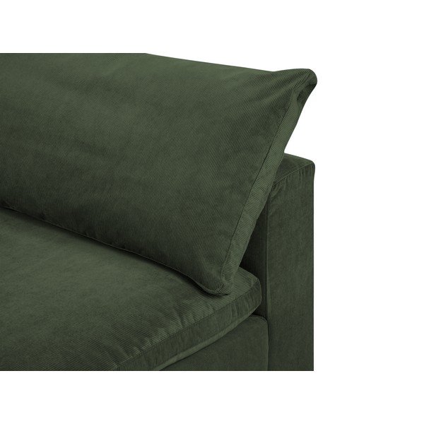 Tmavozelená obojstranná rohová časť modulárnej menčestrovej pohovky Windsor & Co Sofas Galaxy-image-1