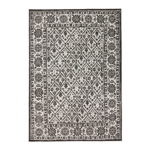 Čierno-biely vzorovaný obojstranný koberec Bougari Curacao, 200 x 290 cm
