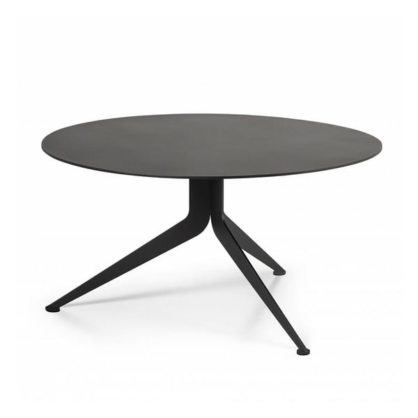 Čierny kovový okrúhly konferenčný stolík ø 78 cm Daley – Spinder Design