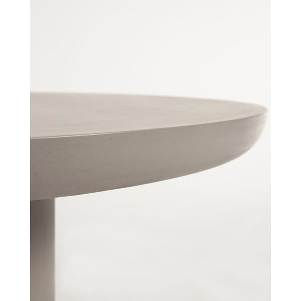 Betónový záhradný jedálenský stôl ø 110 cm Taimi – Kave Home-image-1