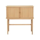 Skrinka v dekore duba v prírodnej farbe 90x90 cm Dash – Hübsch