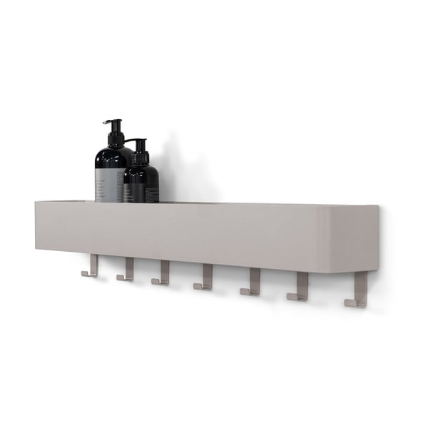 Taupe nástenná oceľová kúpeľňová polička Multi – Spinder Design-image-2
