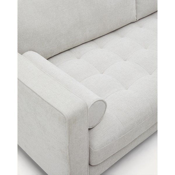 Ženilková pohovka sivobéžová 222 cm Debra – Kave Home-image-1