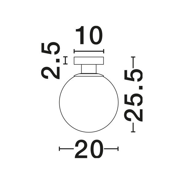 Biele/v zlatej farbe sklenené stropné svietidlo Vita – Nova Luce-image-4