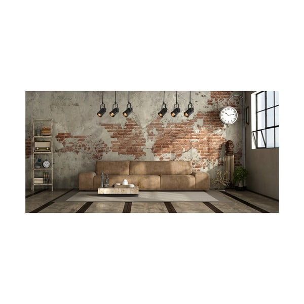 Čierne stropné svietidlo s kovovým tienidlom ø 8,5 cm Demir – GTV-image-1