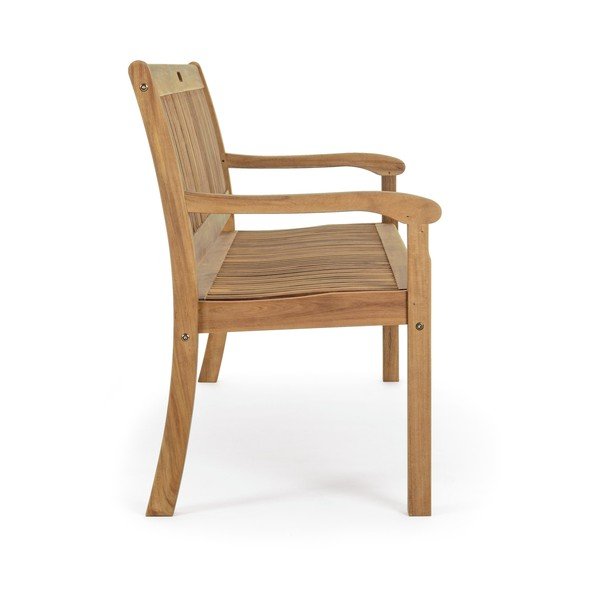 Drevená záhradná lavica v prírodnej farbe Noemi – Bizzotto-image-3