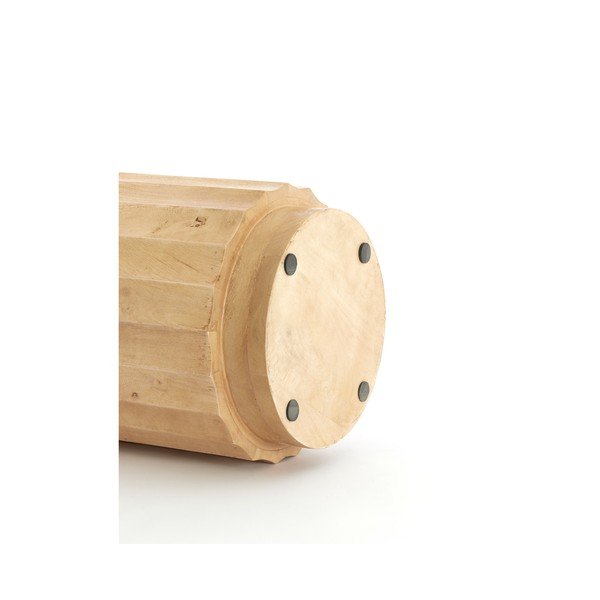 Okrúhly odkladací stolík z mangového dreva ø 35 cm Ellena – Light & Living-image-3