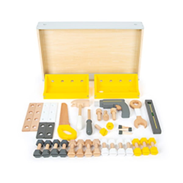 Detský drevený pracovný stôl s náradím Legler Miniwob-image-3