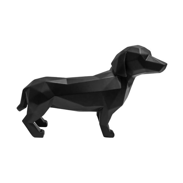 Čierna dekorácia PT LIVING Origami Dog
