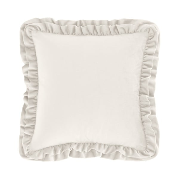 Zamatový dekoračný vankúš 43x43 cm Velvet Double Frill – Catherine Lansfield