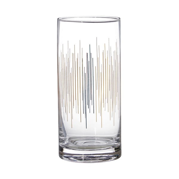 Sada 4 pohárov z ručne fúkaného skla Premier Housewares Deco, 4,75 dl