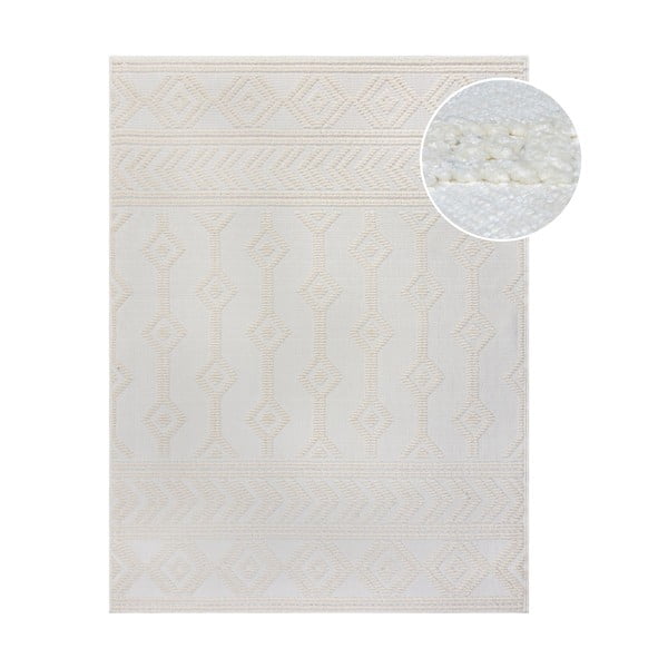 Krémovobiely koberec zo ženilky 160x240 cm Shyla – Flair Rugs