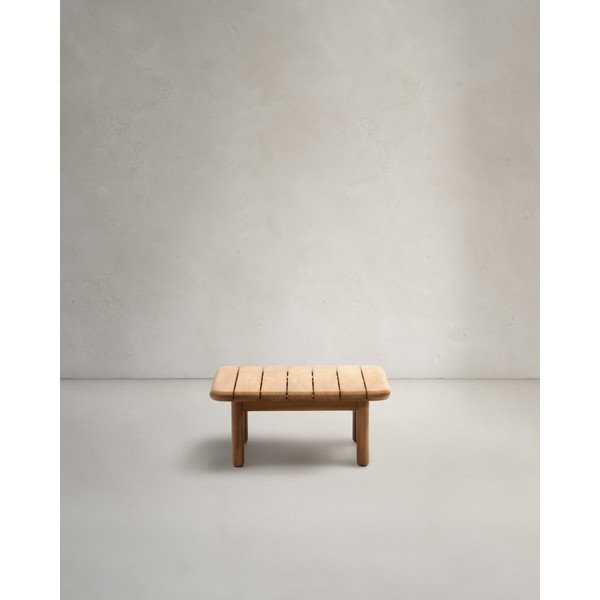 Záhradný odkladací stolík z tíkového dreva 70x70 cm Turqueta – Kave Home-image-4