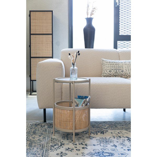 Okrúhly odkladací stolík ø 30 cm Makoto – White Label-image-1