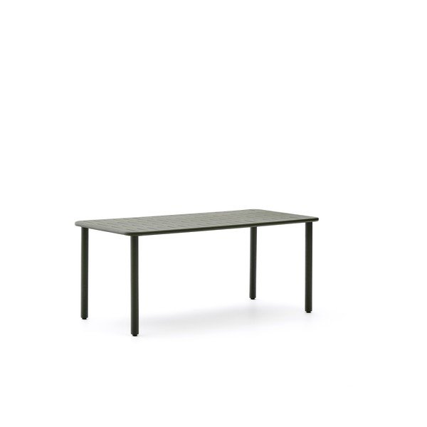 Oceľový záhradný jedálenský stôl 90x180 cm Brai – Kave Home