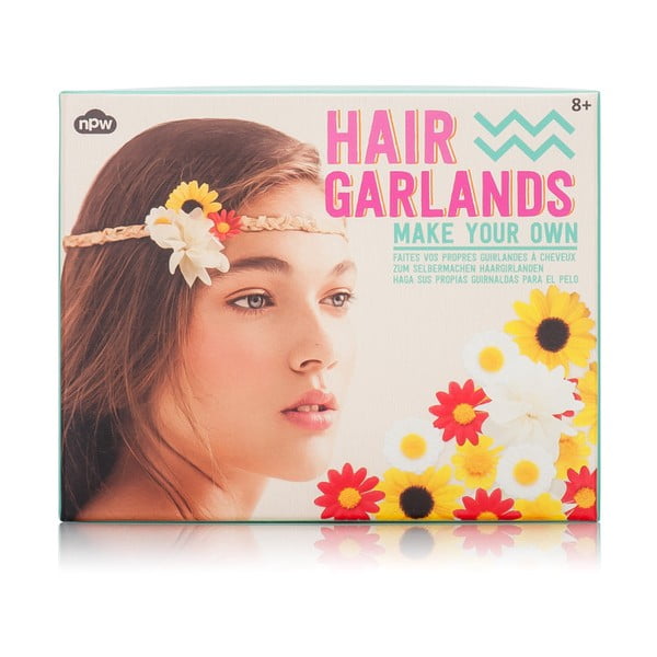 Set na výrobu kvetinovej čelenky NPW Make Your Own Hair Garlands