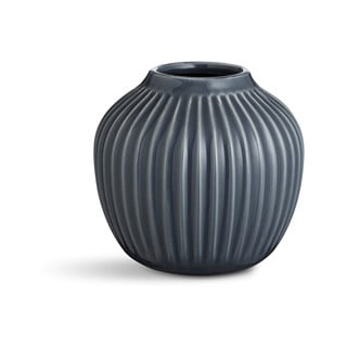 Antracitová kameninová váza Kähler Design Hammershoi, výška 12,5 cm