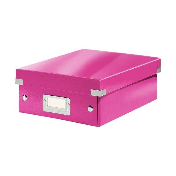 Ružový kartónový úložný box s vekom Click&amp;Store - Leitz-image-2