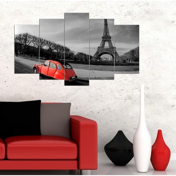 Viacdielny obraz 3D Art Romantic Eiffel, 102 × 60 cm-image-1