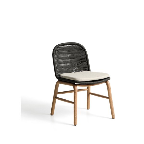 Tmavosivá záhradná stolička Alipa – Kave Home-image-3
