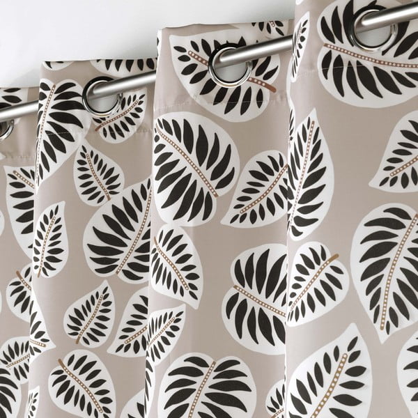 Čierny/béžový záves 140x260 cm Alma – douceur d'intérieur-image-1