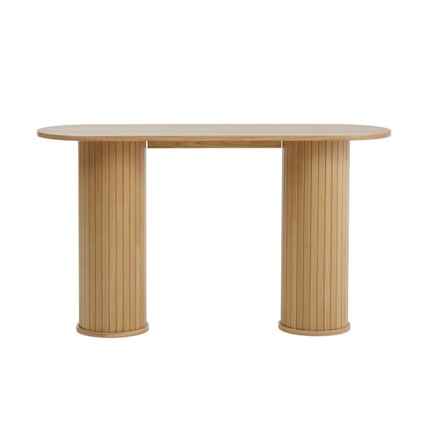 Konzolový stolík v prírodnej farbe 40x130 cm Nola – Unique Furniture