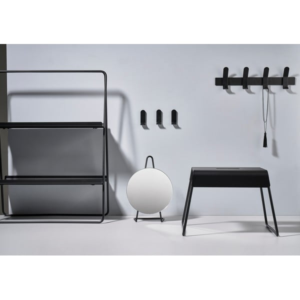 Čierny oceľový vešiak na stenu Zone A-Rack-image-3