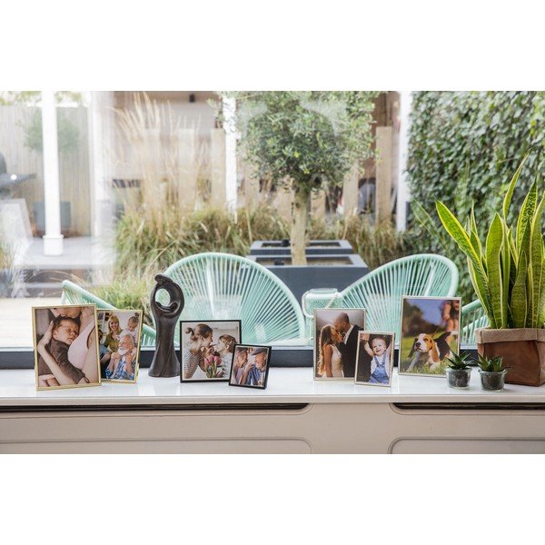 Kovový stojací/na stenu rámček v zlatej farbe 11x16 cm Sweet Memory – Zilverstad-image-3