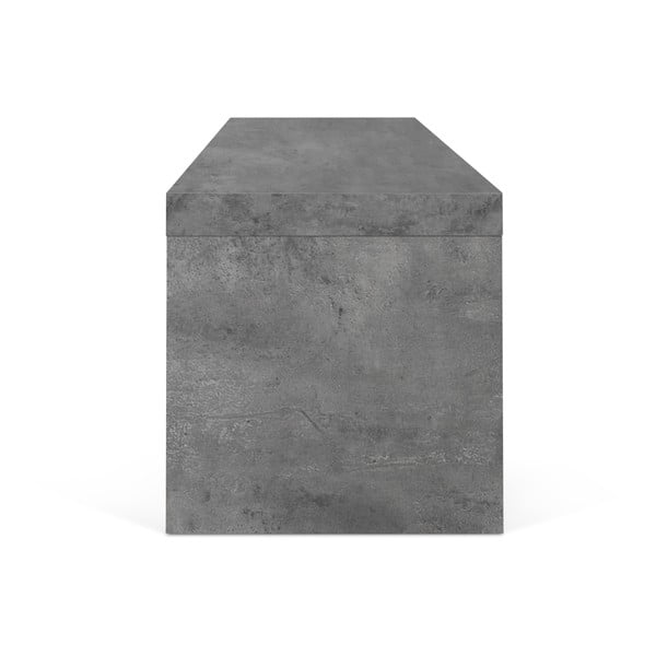 Dvojitý televízny stolík čierny s betónovým dekorom TemaHome Cliff, 125 × 40 cm-image-2