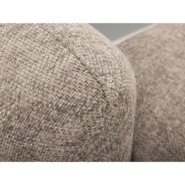 Svetlohnedá ženilková rozkladacia/s úložným priestorom rohová pohovka (pravý roh/s leňoškou) Mele – Makamii-image-4