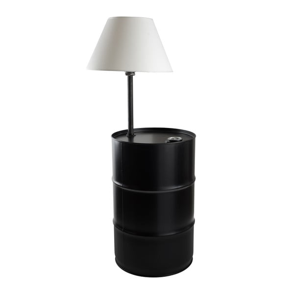 Stojacia lampa s funkcí stolku Gie El Home Barrel Black