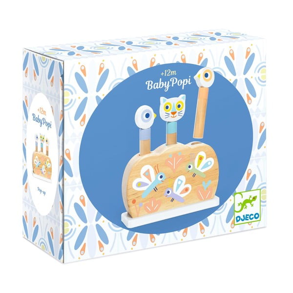 Drevená hračka s vyskakujúcimi zvieratkami Djeco-image-1